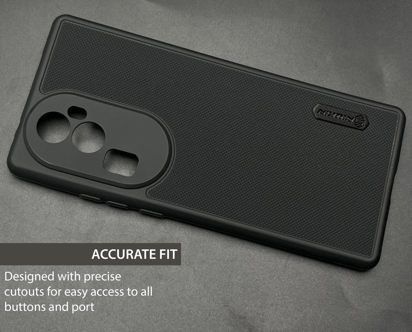 NIUKIN Super Frosted Dotted Case for Oppo Reno 10 Pro Plus
