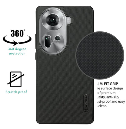 NIUKIN Super Frosted Dotted Case for Oppo Reno 11