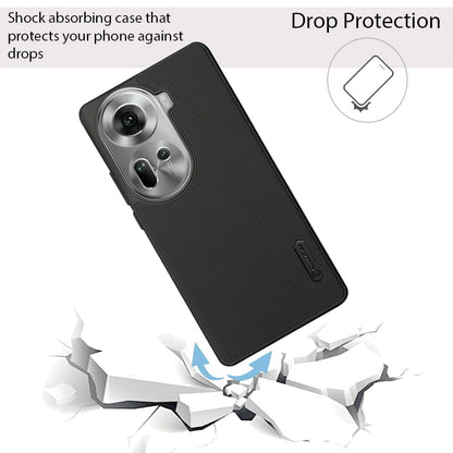 NIUKIN Super Frosted Dotted Case for Oppo Reno 11