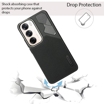 NIUKIN Fancy Super Frosted Dotted Case with Camera Ring for Oppo Reno 12 Pro