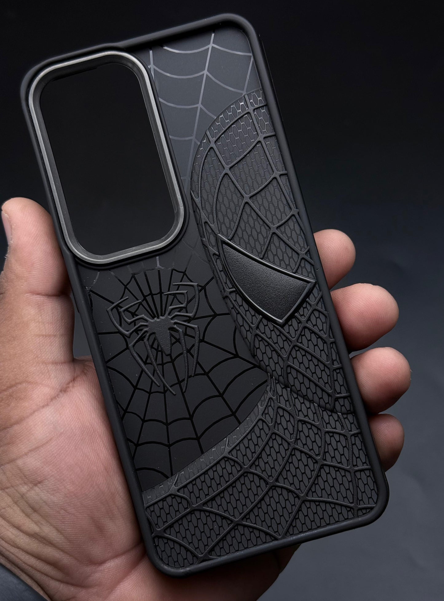 Sp Superhero Web Case with Metallic Camera Ring for Oppo Reno 12 Pro(5G)