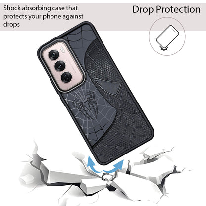 Sp Superhero Web Case with Metallic Camera Ring for Oppo Reno 12 Pro(5G)