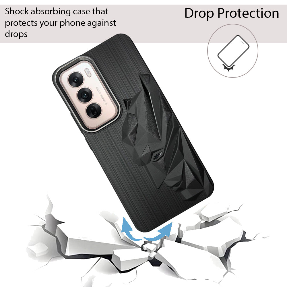 Bt Superhero Case with Camera Ring for Oppo Reno 12(5G)