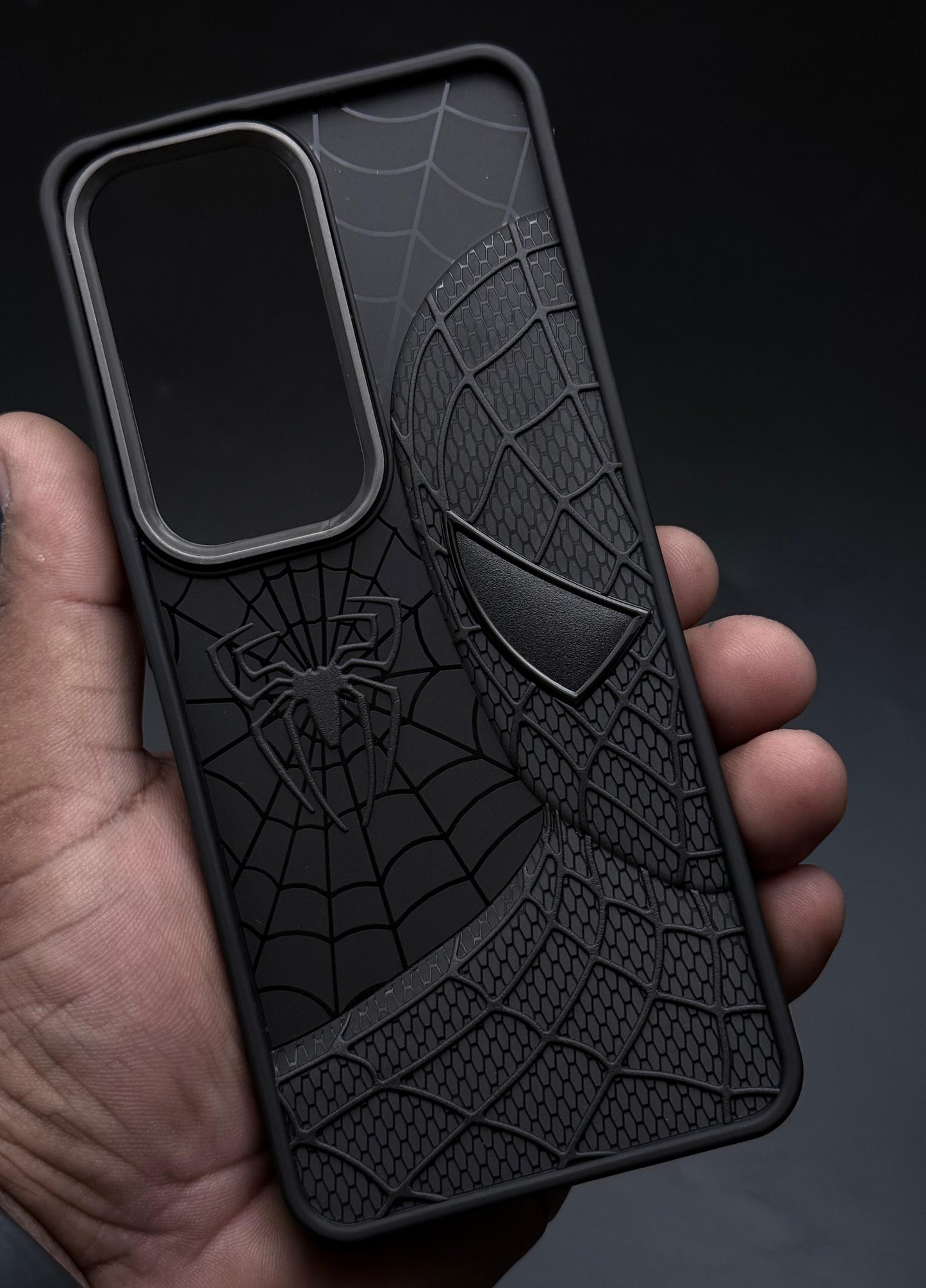 Sp Superhero Web Case with Metallic Camera Ring for Oppo Reno 12(5G)