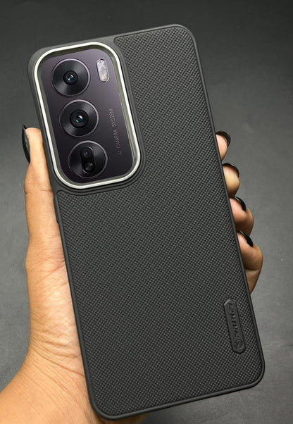 NIUKIN Super Frosted Dotted Case with Camera Ring for Oppo Reno 12