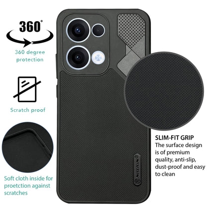NIUKIN Fancy Super Frosted Dotted Case for Oppo Reno 13