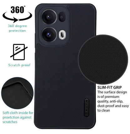NIUKIN Super Frosted Dotted Case for Oppo Reno 13 Pro
