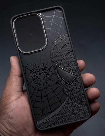 Sp Superhero Web Case with Metallic Camera Ring for Oppo Reno 13 Pro(5G)