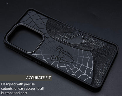 Sp Superhero Web Case with Metallic Camera Ring for Oppo Reno 13 Pro(5G)