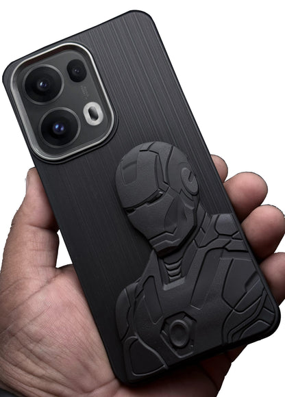 IR Superhero Armor Case with Metallic Camera Ring for Oppo Reno 13 Pro(5G)