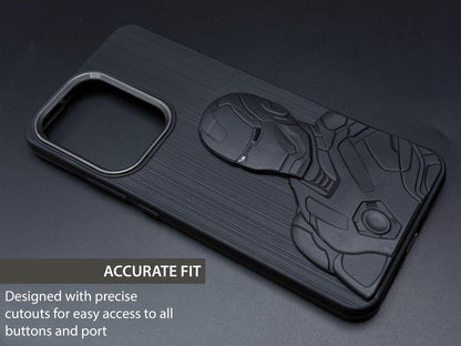 IR Superhero Armor Case with Metallic Camera Ring for Oppo Reno 13 Pro(5G)