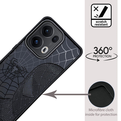 Sp Superhero Web Case with Metallic Camera Ring for Oppo Reno 13 Pro(5G)