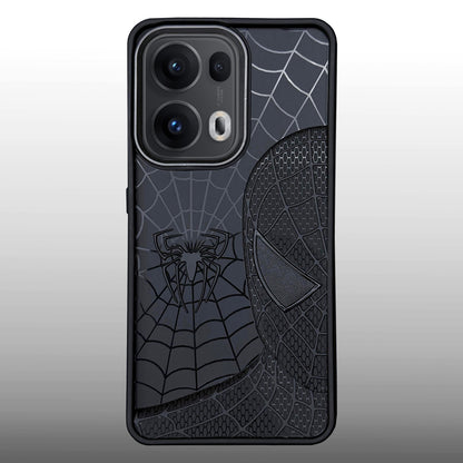 Sp Superhero Web Case with Metallic Camera Ring for Oppo Reno 13 Pro(5G)