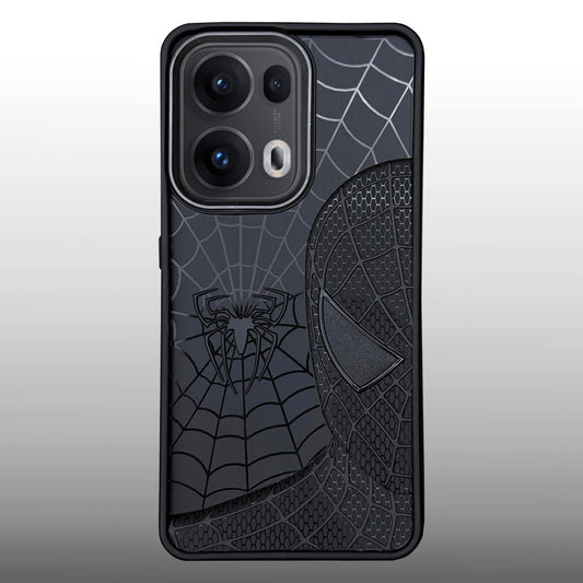 Sp Superhero Web Case with Metallic Camera Ring for Oppo Reno 13 Pro(5G)