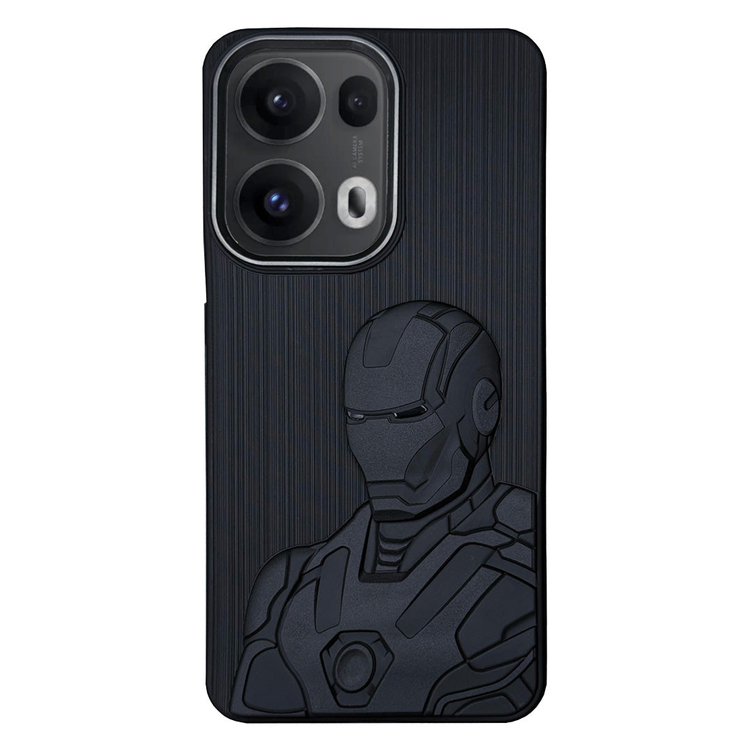IR Superhero Armor Case with Metallic Camera Ring for Oppo Reno 13 Pro(5G)