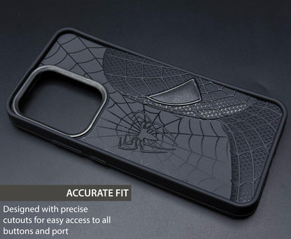 Sp Superhero Web Case with Metallic Camera Ring for Oppo Reno 13(5G)