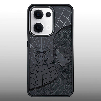 Sp Superhero Web Case with Metallic Camera Ring for Oppo Reno 13(5G)
