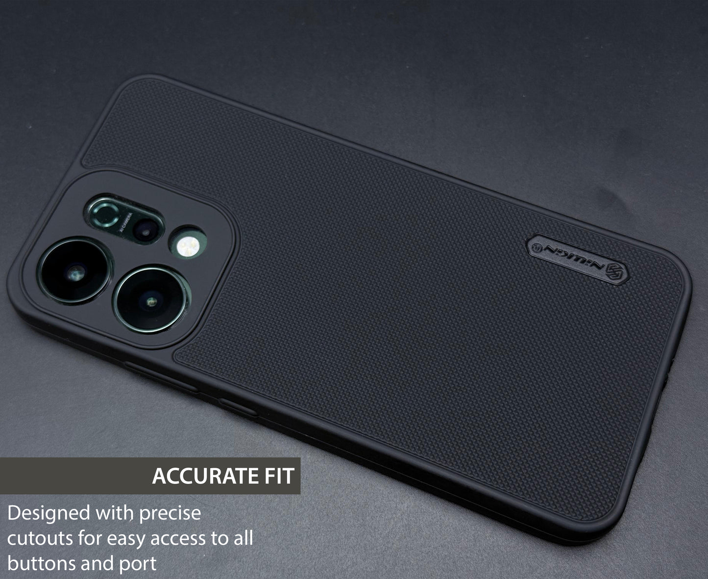NIUKIN Super Frosted Dotted Case for Oppo Reno 14 Pro