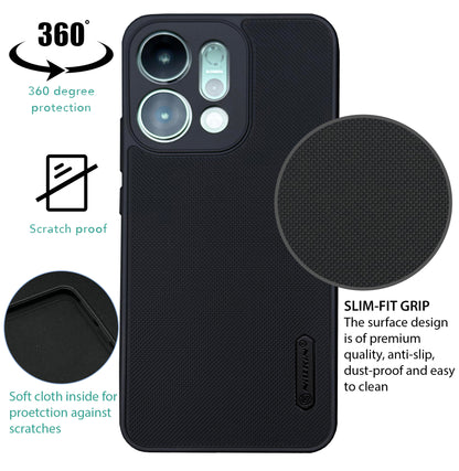 NIUKIN Super Frosted Dotted Case for Oppo Reno 14 Pro