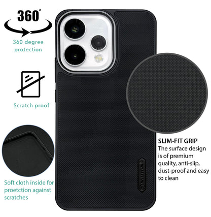 NIUKIN Super Frosted Dotted Case with Camera Ring for Oppo Reno 15