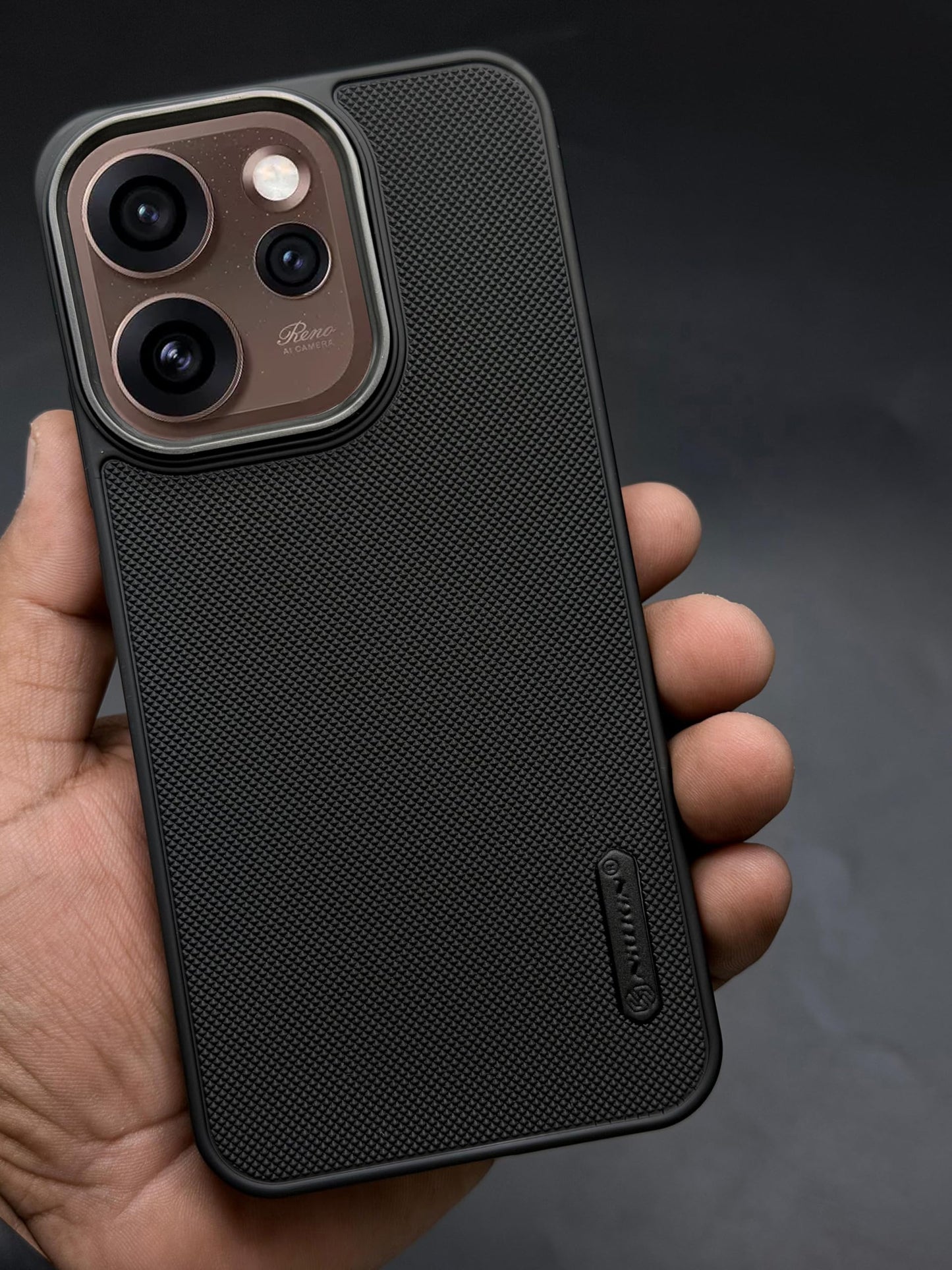 NIUKIN Super Frosted Dotted Case with Camera Ring for Oppo Reno 15 Pro