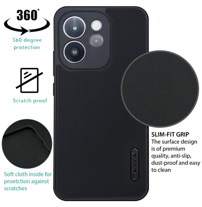 NIUKIN Super Frosted Dotted Case for Oppo Reno 15 Pro Mini