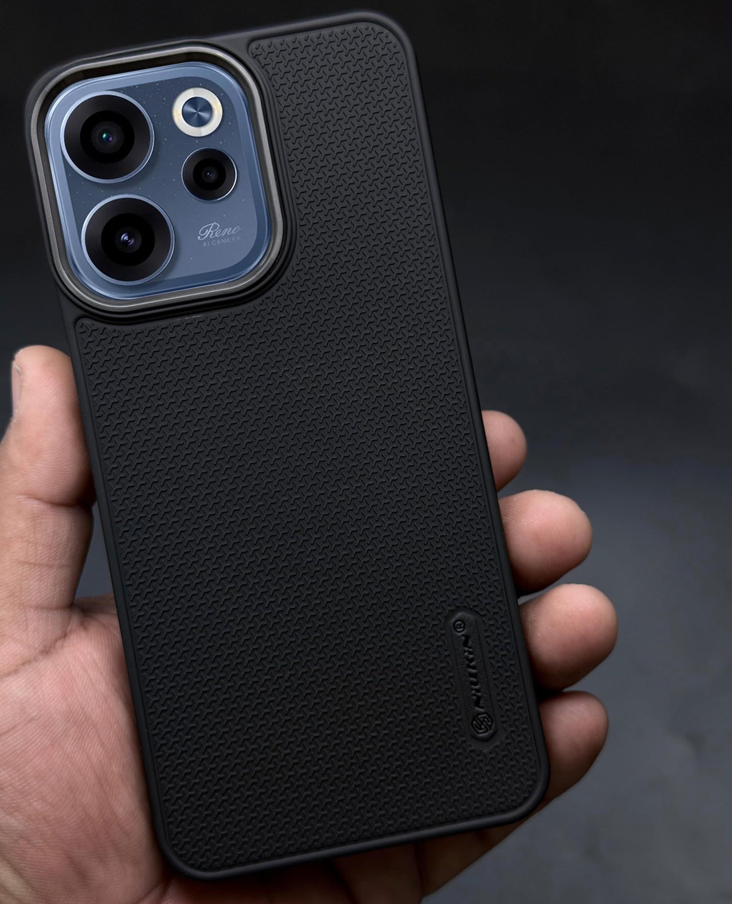 Niukin Grip Guard Back Case with Camera Ring for Oppo Reno 15c