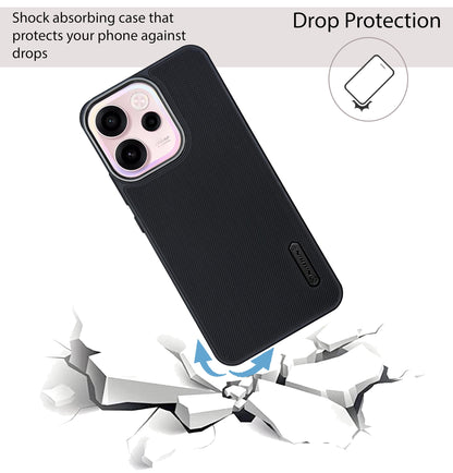 NIUKIN Super Frosted Dotted Case with Camera Ring for Oppo Reno 15c