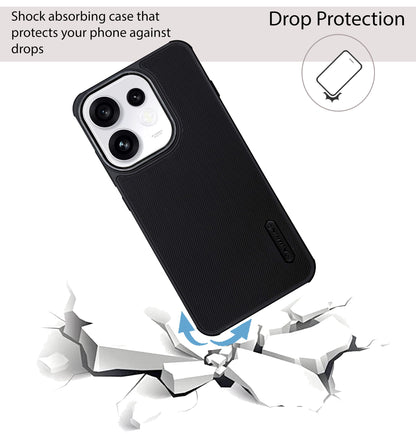 NIUKIN Super Frosted Dotted Case with Camera Ring for Oppo Reno 16