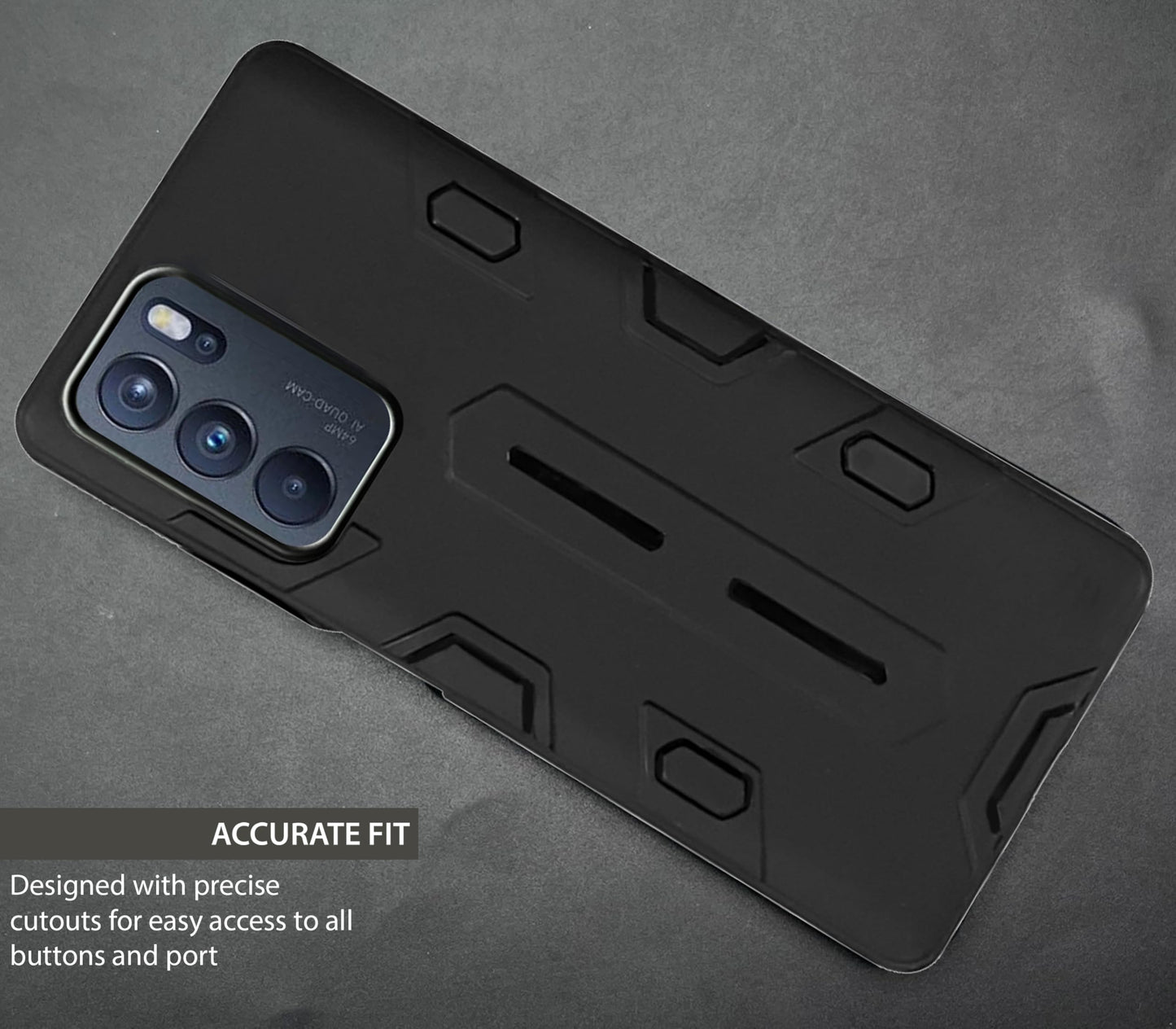 NIUKIN Armor Case for Oppo Reno 6 Pro 5G
