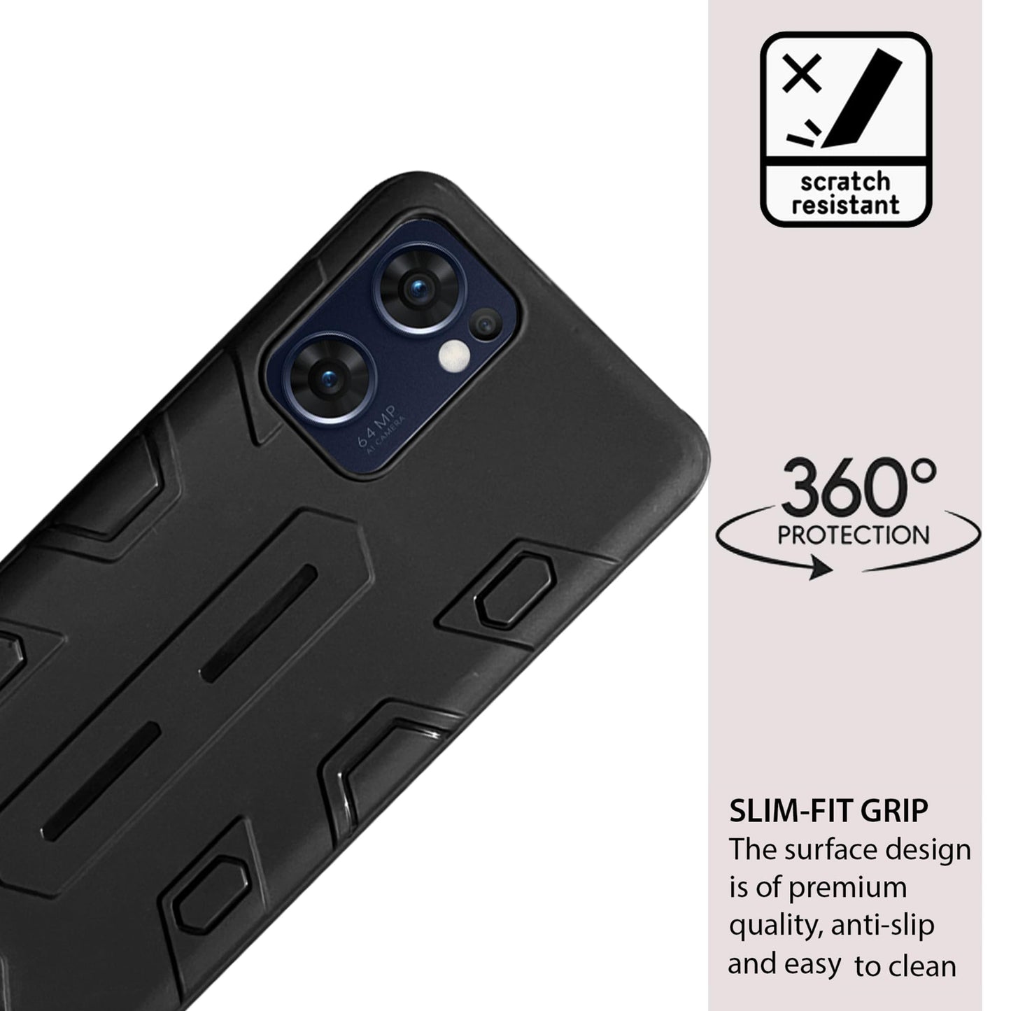 NIUKIN Armor Case for Oppo Reno 7 5G