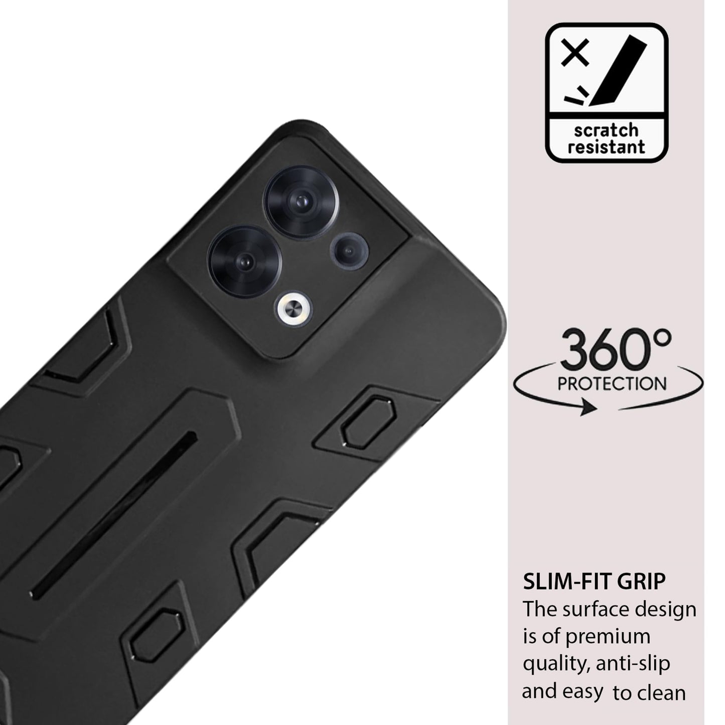 NIUKIN Armor Case for Oppo Reno 8 5G