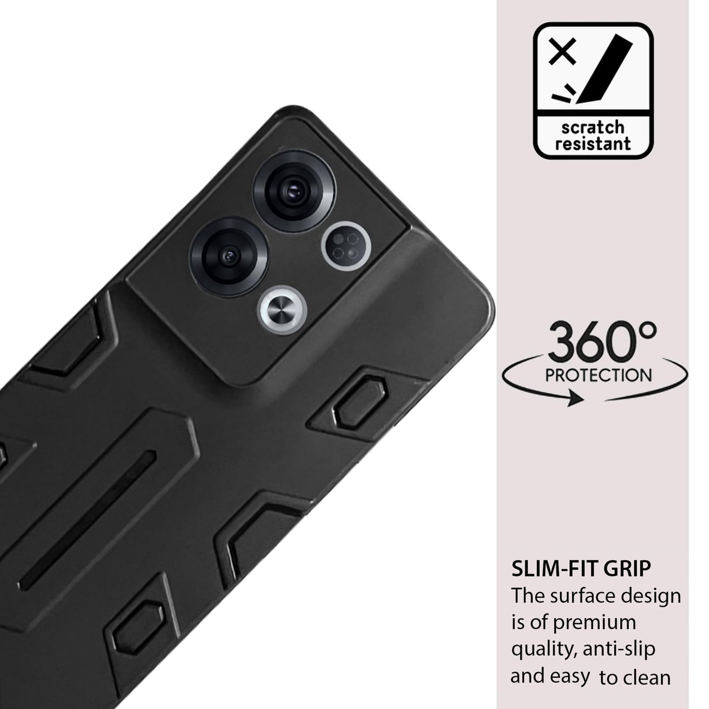 NIUKIN Armor Case for Oppo Reno 8 Pro 5G