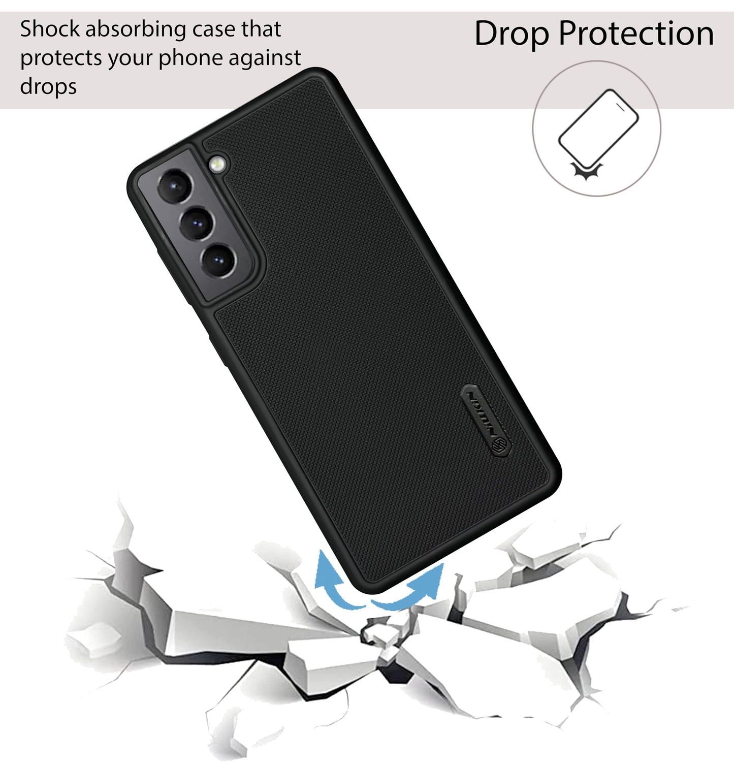 NIUKIN Super Frosted Dotted Case for Samsung S21