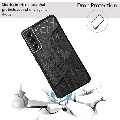 Sp Superhero Web Case with Metallic Camera Ring for Samsung S21 FE
