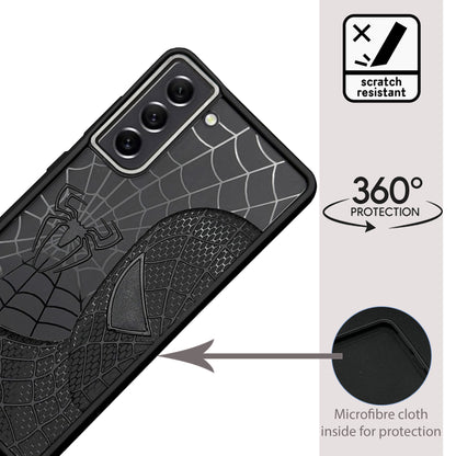 Sp Superhero Web Case with Metallic Camera Ring for Samsung S21 FE