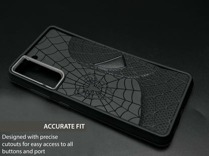 Sp Superhero Web Case with Metallic Camera Ring for Samsung S21 FE