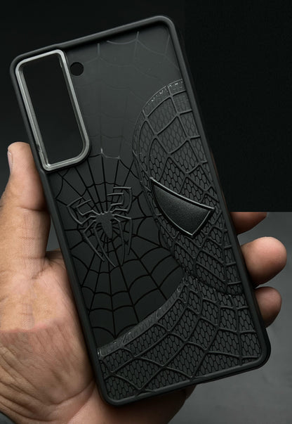 Sp Superhero Web Case with Metallic Camera Ring for Samsung S21 FE