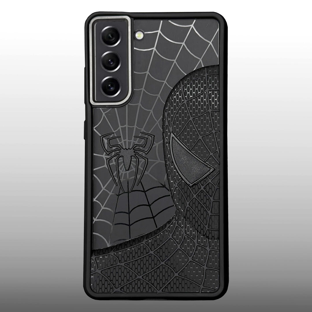 Sp Superhero Web Case with Metallic Camera Ring for Samsung S21 FE
