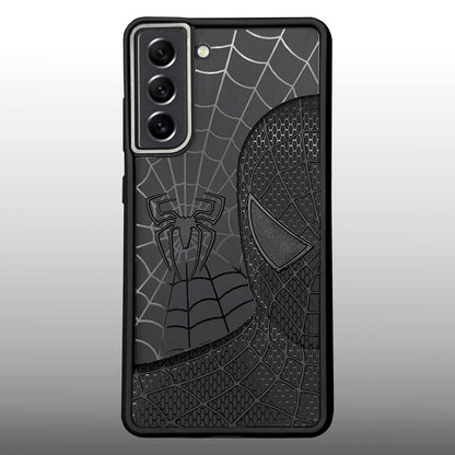 Sp Superhero Web Case with Metallic Camera Ring for Samsung S21 FE