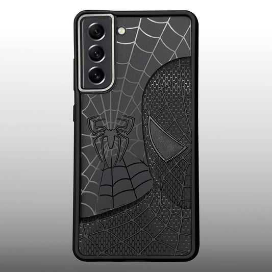 Sp Superhero Web Case with Metallic Camera Ring for Samsung S21 FE