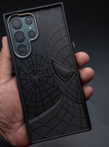 Sp Superhero Web Case with Metallic Camera Ring for Samsung S22 Ultra