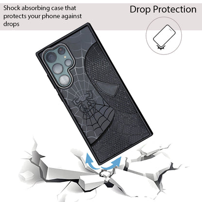 Sp Superhero Web Case with Metallic Camera Ring for Samsung S22 Ultra