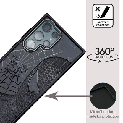 Sp Superhero Web Case with Metallic Camera Ring for Samsung S22 Ultra