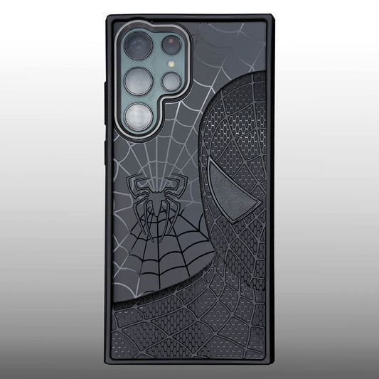 Sp Superhero Web Case with Metallic Camera Ring for Samsung S22 Ultra