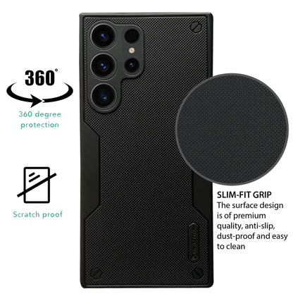 NIUKIN Super Frosted Pro Shield Dotted Case for Samsung Galaxy S23 Ultra