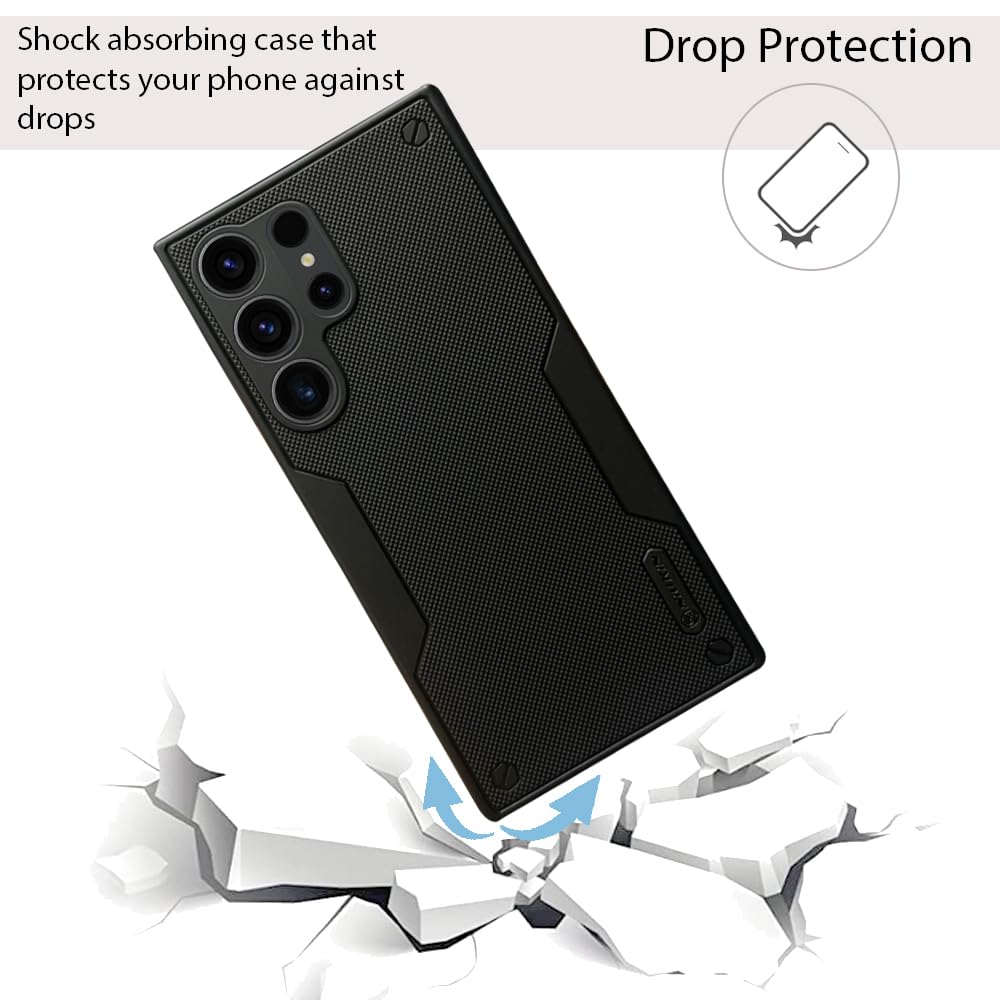 NIUKIN Super Frosted Pro Shield Dotted Case for Samsung Galaxy S23 Ultra