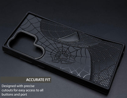 Sp Superhero Web Case with Metallic Camera Ring for Samsung S23 Ultra
