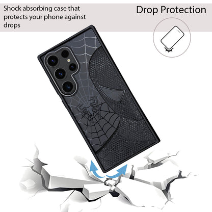 Sp Superhero Web Case with Metallic Camera Ring for Samsung S23 Ultra