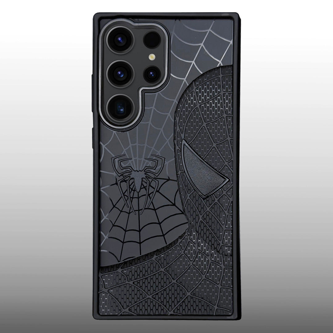 Sp Superhero Web Case with Metallic Camera Ring for Samsung S23 Ultra